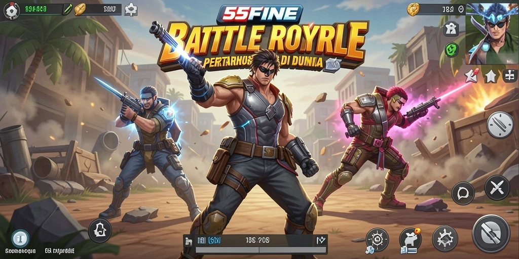Gameplay mendebarkan dalam pertarungan Battle Royale