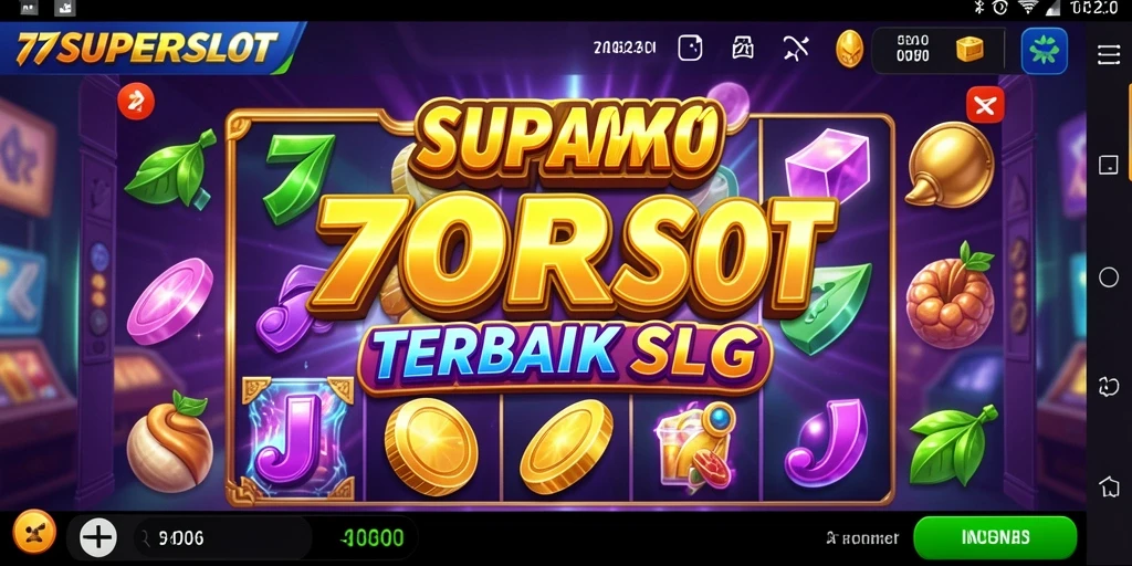 Screenshot gameplay dari 77SUPERSLOT menampilkan keseruan putaran slot.