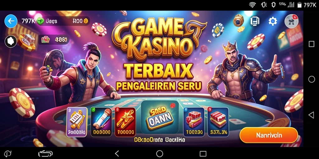 Screenshot menampilkan gameplay Kasino yang mengasyikkan di 797K.