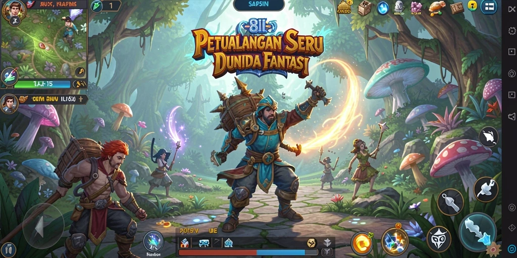 Screenshot 8II menampilkan karakter dalam aksi petualangan yang mendebarkan.