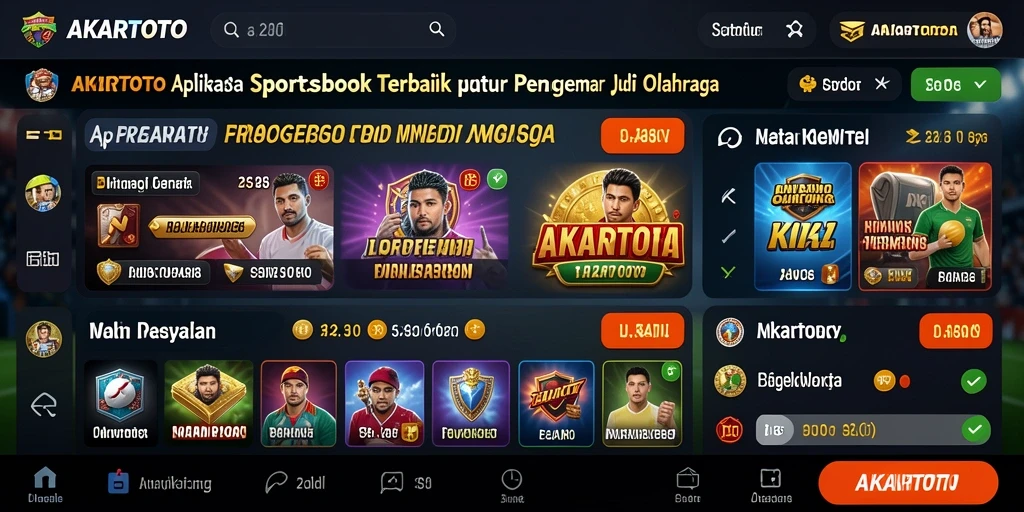 Tampilan antarmuka pengguna AKARTOTO yang menarik dan mudah digunakan.