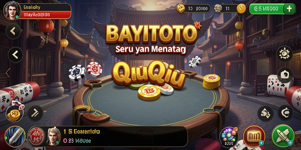 Screenshot utama BAYITOTO menunjukkan gameplay QiuQiu yang seru.