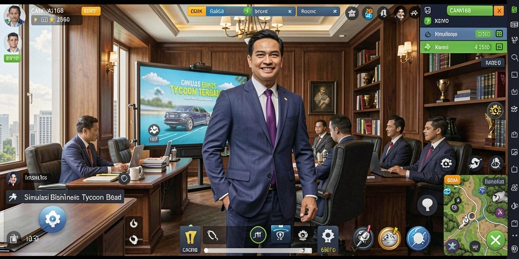 Tampilan gameplay Tycoon yang menarik dan interaktif di CANVA168.