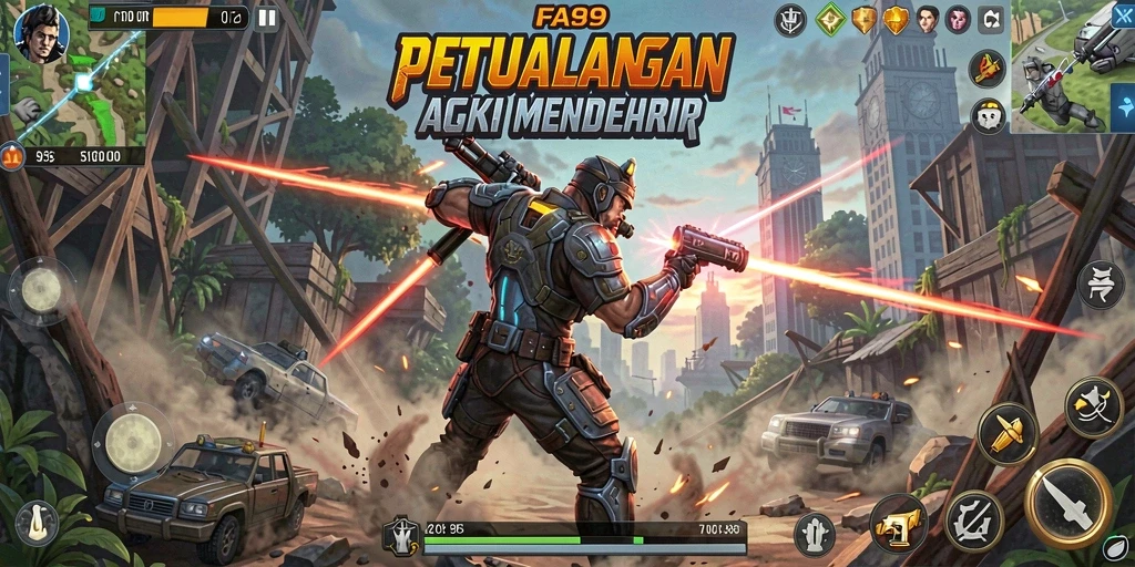 Tampilan gameplay FA99 yang mendebarkan dan penuh aksi.