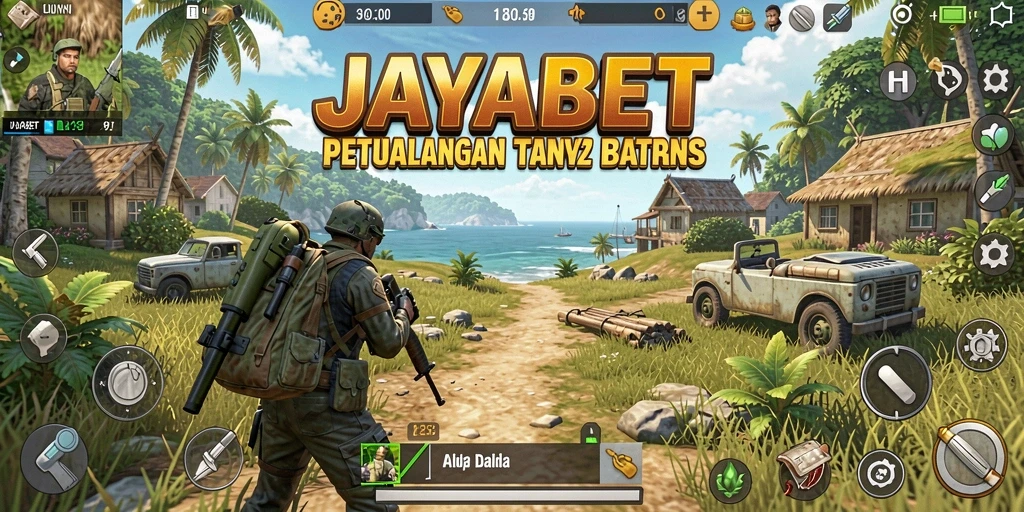 Screenshot gameplay JAYABET menunjukkan eksplorasi dunia terbuka yang menakjubkan.