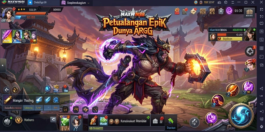 Tampilan gameplay ARPG yang mendebarkan dan penuh aksi.