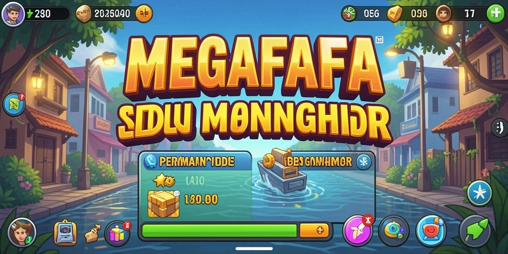 Tangkapan layar gameplay <strong>MEGAFAFA</strong> menunjukkan aksi santai dan strategi Idle yang menyenangkan.