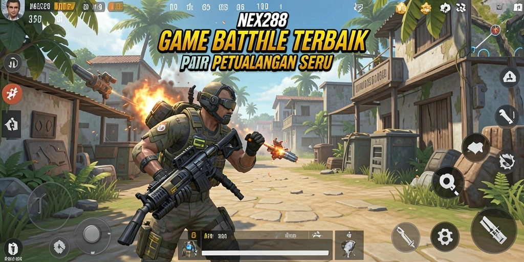 Tampilan gameplay seru dari NEX288 yang menampilkan momen pertempuran.