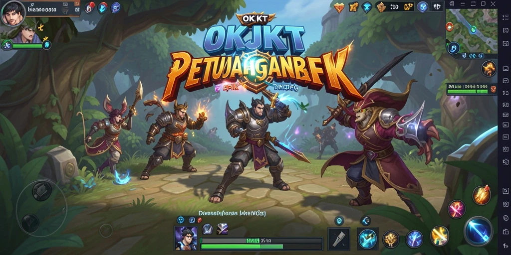Tampilan mendebarkan dalam permainan MMORPG OKJKT.