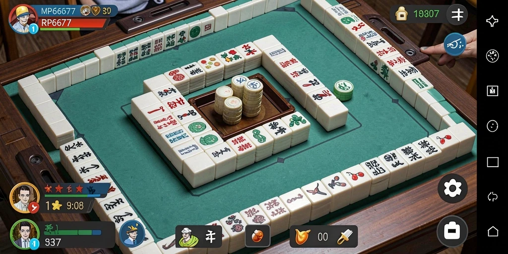 Tampilan gameplay seru dan menantang di RP6677 Mahjong.