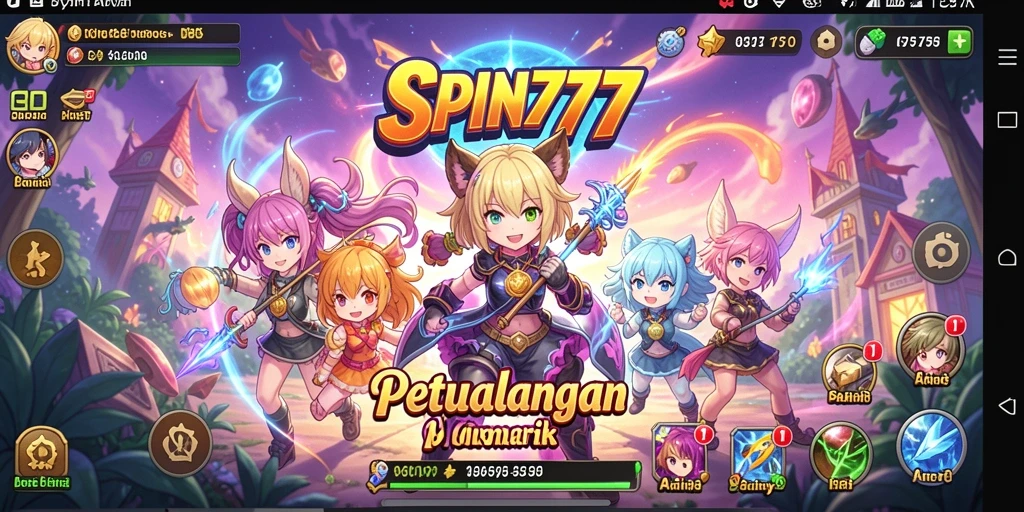 Tampilkan momen epik dalam gameplay SPIN777 yang penuh warna.