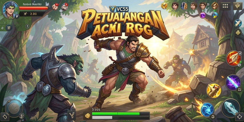 Tampilan gameplay mengesankan dari petualangan seru di ARPG.